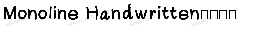 Monoline Handwritten字体转换